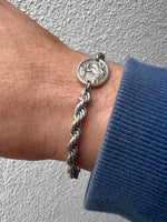 Saint St Christopher Travel Patron Medal Bracelet High Quality Stainless Steel Dainty Chain Catholic Bracelets For Men Women Communion