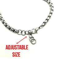 Custom Saint Medal Bracelet For Men Women Kids - Stainless Steel Chain