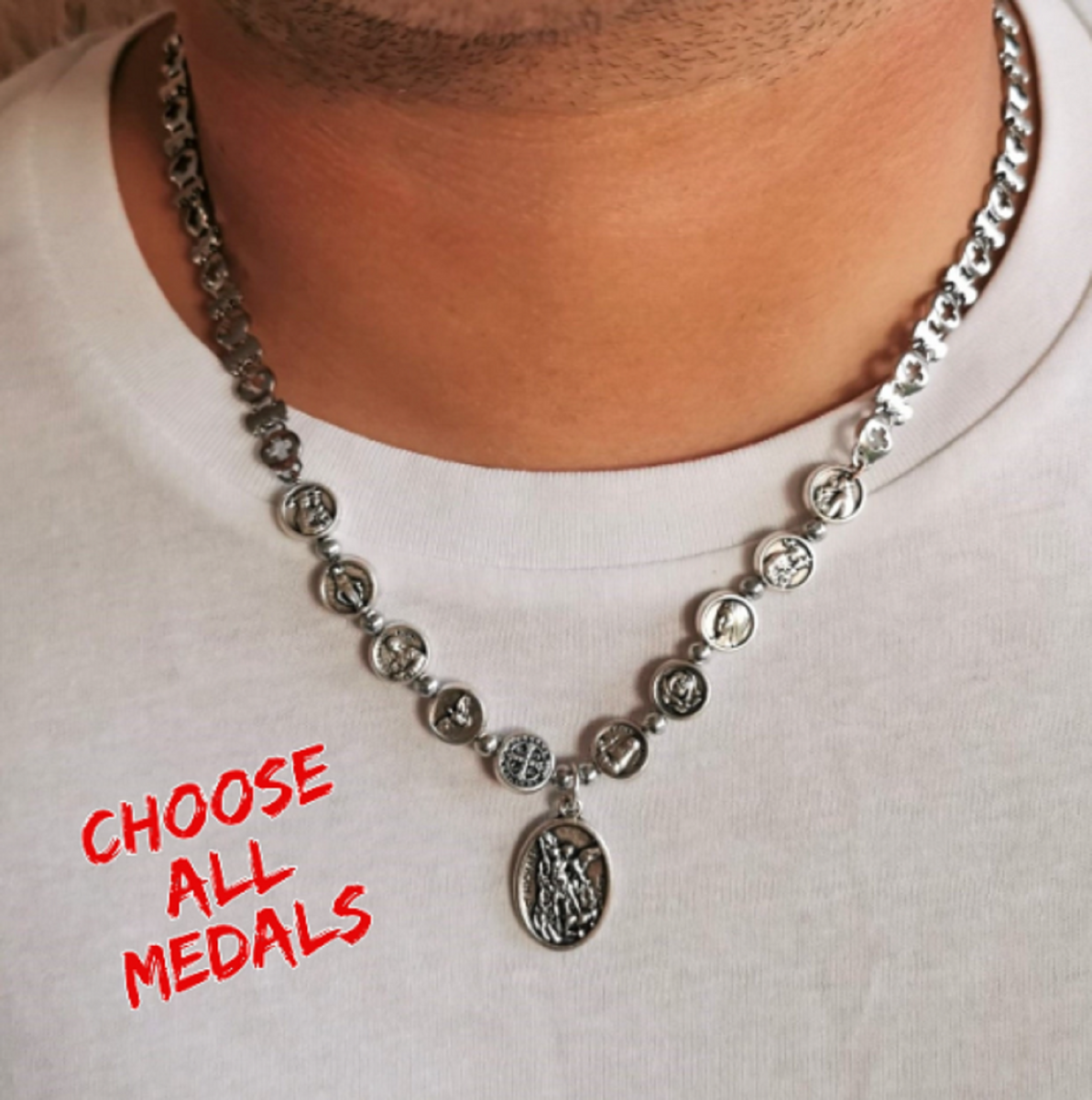 Catholic All Saints Necklace - Adjustable Chain| MedjugorjeGifts