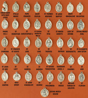 St Peter / Saint Paul Reversible Pendant - 1" - Silver Tone