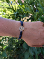 
              St Cristopher Adjustable Catholic Bracelet Religious Jewelry Gift Patron Saint Protection For Men And Women
            