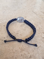 
              St Cristopher Adjustable Catholic Bracelet Religious Jewelry Gift Patron Saint Protection For Men And Women
            