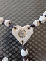 
              Large Catholic Blessing Rosary Natural Stone Beads Handmade In Medjugorje Home Decor
            
