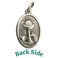 
              St. Carlo Acutis Medal Charm – Silver Tone Catholic Jewelry Pendant, DIY Jewelry
            