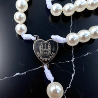 
              White Pearl Rosary Handmade in Medjugorje Catholic Prayer Beads For Women
            