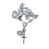 Catholic Rosary with St. Benedict St. Michael And Virgin Mary Handmade Metal Prayer Beads For Spiritual Protection