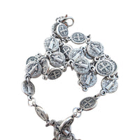 
              Catholic Rosary with St. Benedict St. Michael And Virgin Mary Handmade Metal Prayer Beads For Spiritual Protection
            