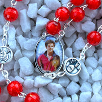 Carlo Acutis Prayer Rosary In Color,Patron Of Internet,Saint Of Youth,Religious Prayer Beads,Catholic Religious Gift