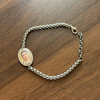 
              Our Lady of Medjugorje Bracelet – Pray For Us Catholic Chain Bracelet
            
