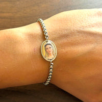 
              Our Lady of Medjugorje Bracelet – Pray For Us Catholic Chain Bracelet
            