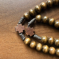 St Benedict Wooden Rosary With Wooden Crosses From Medjugorje Handmade Christian Gift