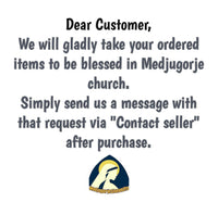 
              Handmade Crystal Rosary Prayer Beads From Medjugorje Custom Crucifix Color Variant Catholic Keepsake
            