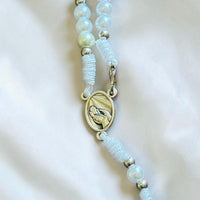 
              Personalized Catholic Pearl Rosary From Medjugorje with Custom Name
            