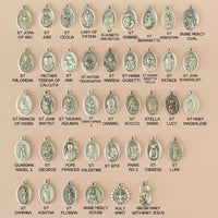 
              Faithful Mini Rosary – Natural Stone & Job’s Tears Beads | St. Benedict Crucifix & Divine Mercy / Virgin Mary Medal | Handmade in Medjugorje
            