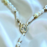 
              Personalized Catholic Pearl Rosary From Medjugorje with Custom Name
            