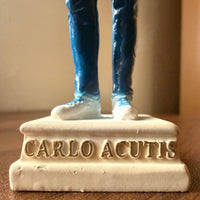 
              Carlo Acutis Statue From Medjugorje | Religious Home Decor | Hand-Painted Catholic Gift
            