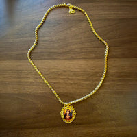 
              Handmade Christian Religious Necklace From Medjugorje St Philomena The Patroness of Miracles And Hope Faith Jewelery
            