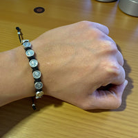 St Michael / Schutzengel Armband - verstellbare Schnur