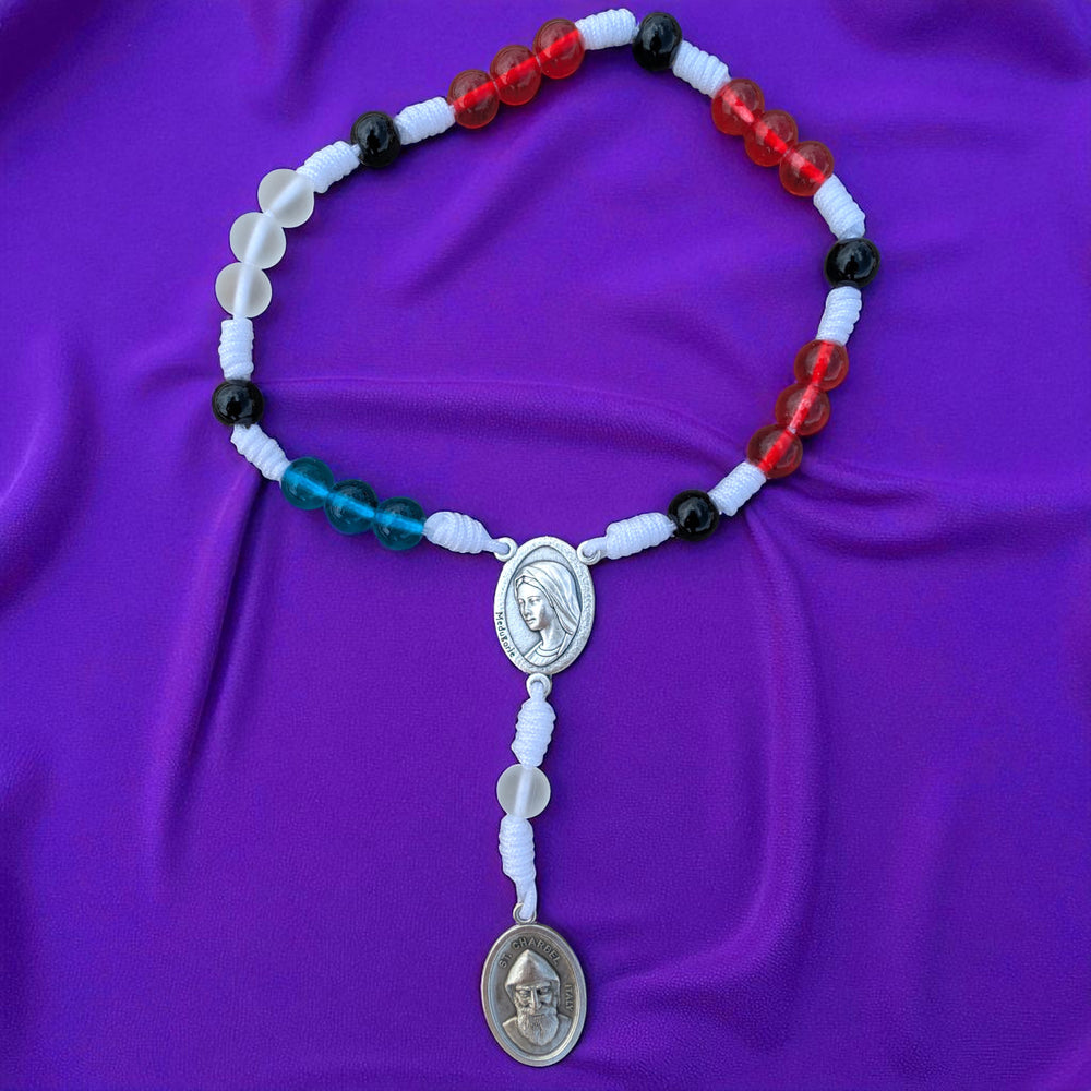 Handmade Mini Rosary Bracelet From Medjugorje With St Charbel Medal Faith And Healing Religious Gift