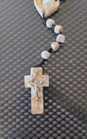 
              Large Catholic Blessing Rosary Natural Stone Beads Handmade In Medjugorje Home Decor
            