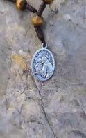 
              Handcrafted St Anthony One Decade Rosary With Olive Wood Beads And Brown Cord Catholic Pocket Protection Rosary For Men And Women
            