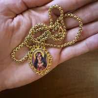 
              Handmade Christian Religious Necklace From Medjugorje St Philomena The Patroness of Miracles And Hope Faith Jewelery
            