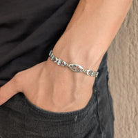 
              Adjustable Catholic Cross Bracelet - Handmade Stainless Chain | Faith Gift for Men, Women & Teens | Medjugorje Blessing
            