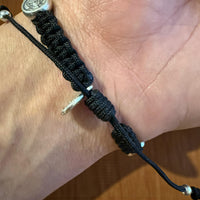 St Michael / Schutzengel Armband - verstellbare Schnur