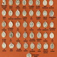 Medjugorje Personalized Rosary Necklace With Name – St. Michael & Guardian Angel Pendant