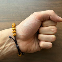 Saint Carlo Acutis Olive Wood Adjustable Bracelet - Handmade Catholic Gift from Medjugorje