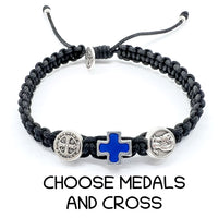 Bracelet With Two Small Medals And Cross