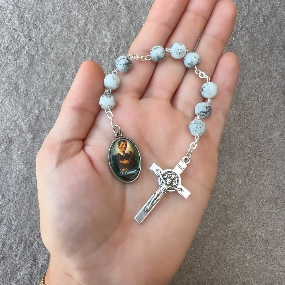 St Gerard Catholic Nine Beads Chaplet Rosary