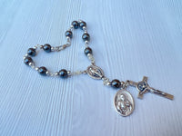 
              One Decade Catholic Rosary With Saint Medal And Cross
            