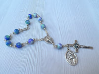 
              One Decade Catholic Rosary With Saint Medal And Cross
            