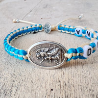 Catholic Guardian Angel Name Bracelet