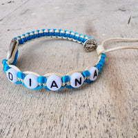 Catholic Guardian Angel Name Bracelet