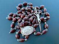 
              Wooden Beads Wall Rosary Catholic Home Decor
            