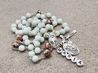 
              Name Personalized Rosary With Saint Medal And Colorful Beads
            