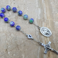 One Decade Rosary With Initial Letter And Saint Medal