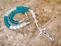 
              Three Decade Miraculous Rosary With Colorful Beads
            