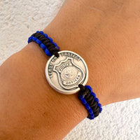 St Michael / Schutzengel Armband - verstellbare Schnur