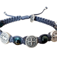 St Michael / Schutzengel Armband - verstellbare Schnur