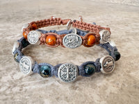 
              St Michael / Schutzengel Armband - verstellbare Schnur
            