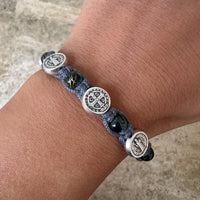 
              St Michael / Schutzengel Armband - verstellbare Schnur
            