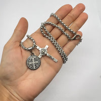 St Sebastian Pendant Stainless Steel Catholic Necklace