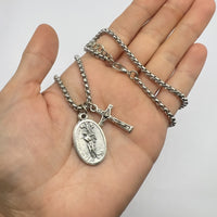 
              St Sebastian Pendant Stainless Steel Catholic Necklace
            