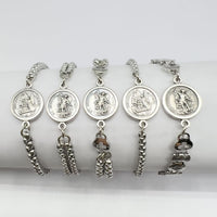 
              Catholic Saint Bracelet In Five Chain Styles
            