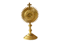 
              Catholic Monstrance In Silver And Gold Color
            