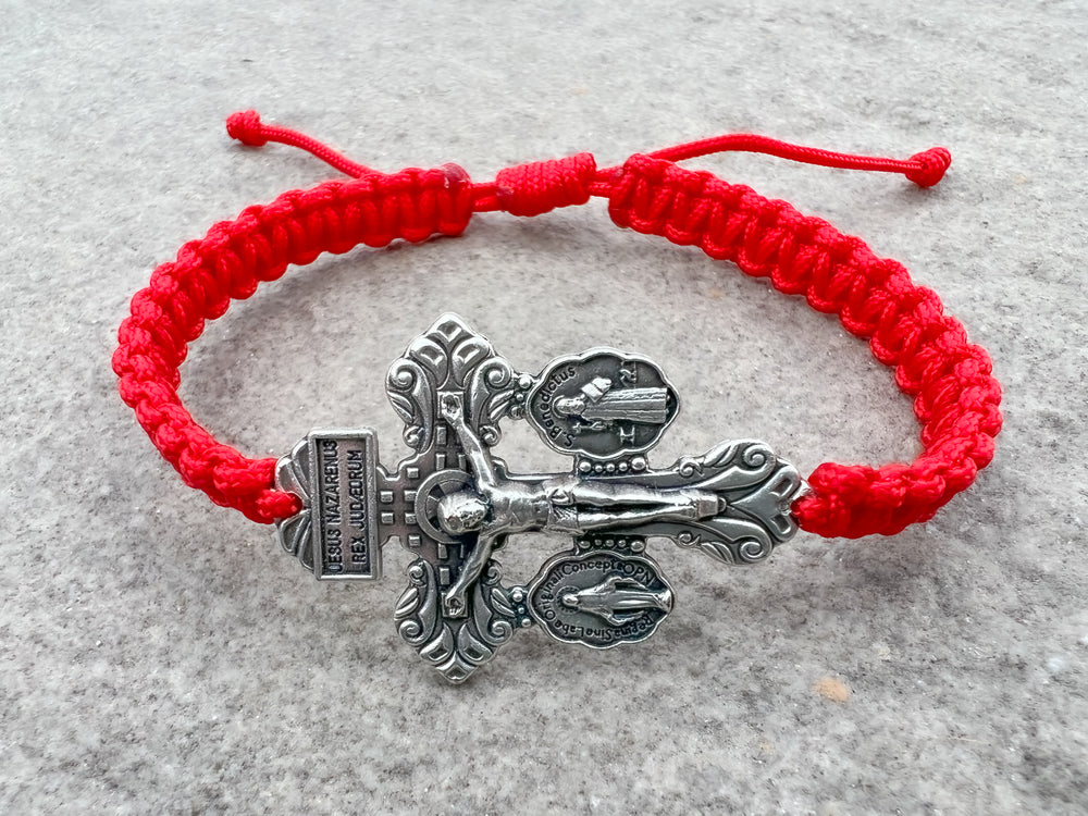 Pardon Crucifix Cord Bracelet