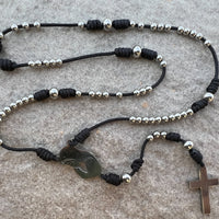 Stainless Catholic Rosary With Small Beads